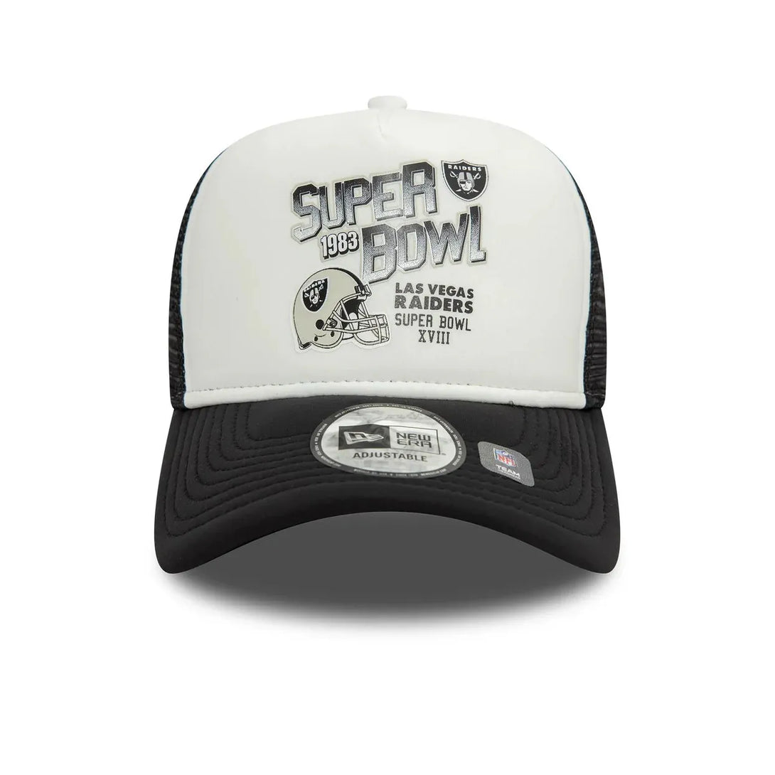 New Era Las Vegas Raiders Super Bowl Black 9FORTY A-Frame Trucker sapka - Sportmania.hu