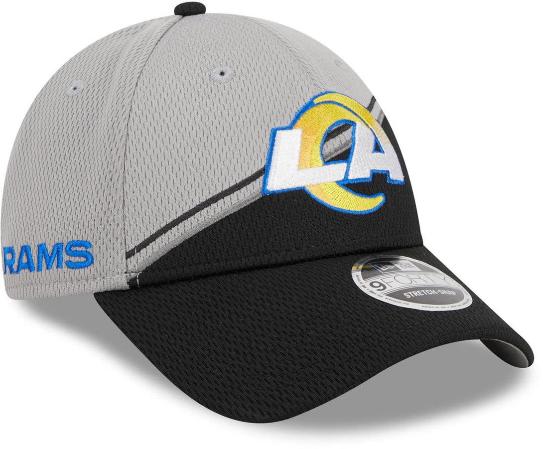 New Era Los Angeles Rams NFL Sideline 2023 Grey 9FORTY Stretch Snap Baseball sapka - Sportmania.hu