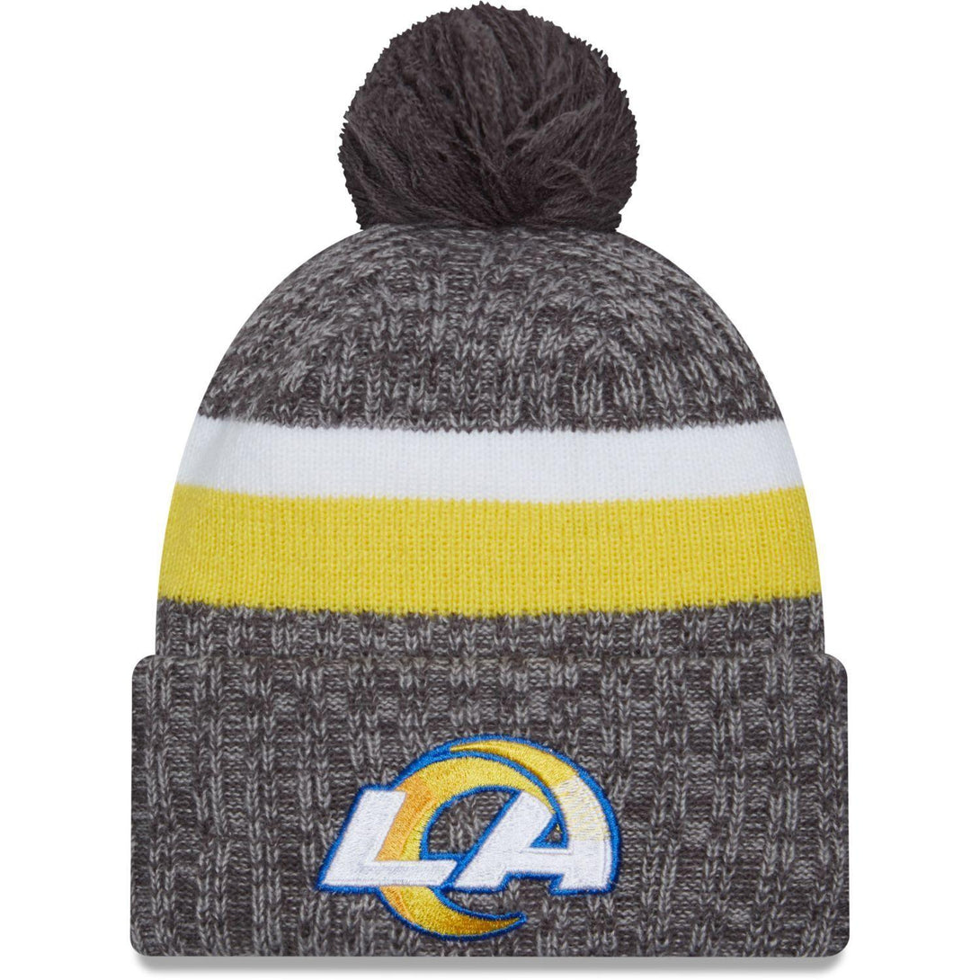 New Era Los Angeles Rams NFL Sideline 2023 Grey Bobble Knit kötött sapka - Sportmania.hu