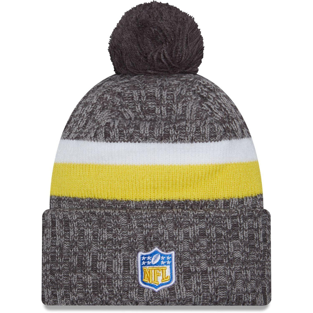 New Era Los Angeles Rams NFL Sideline 2023 Grey Bobble Knit kötött sapka - Sportmania.hu