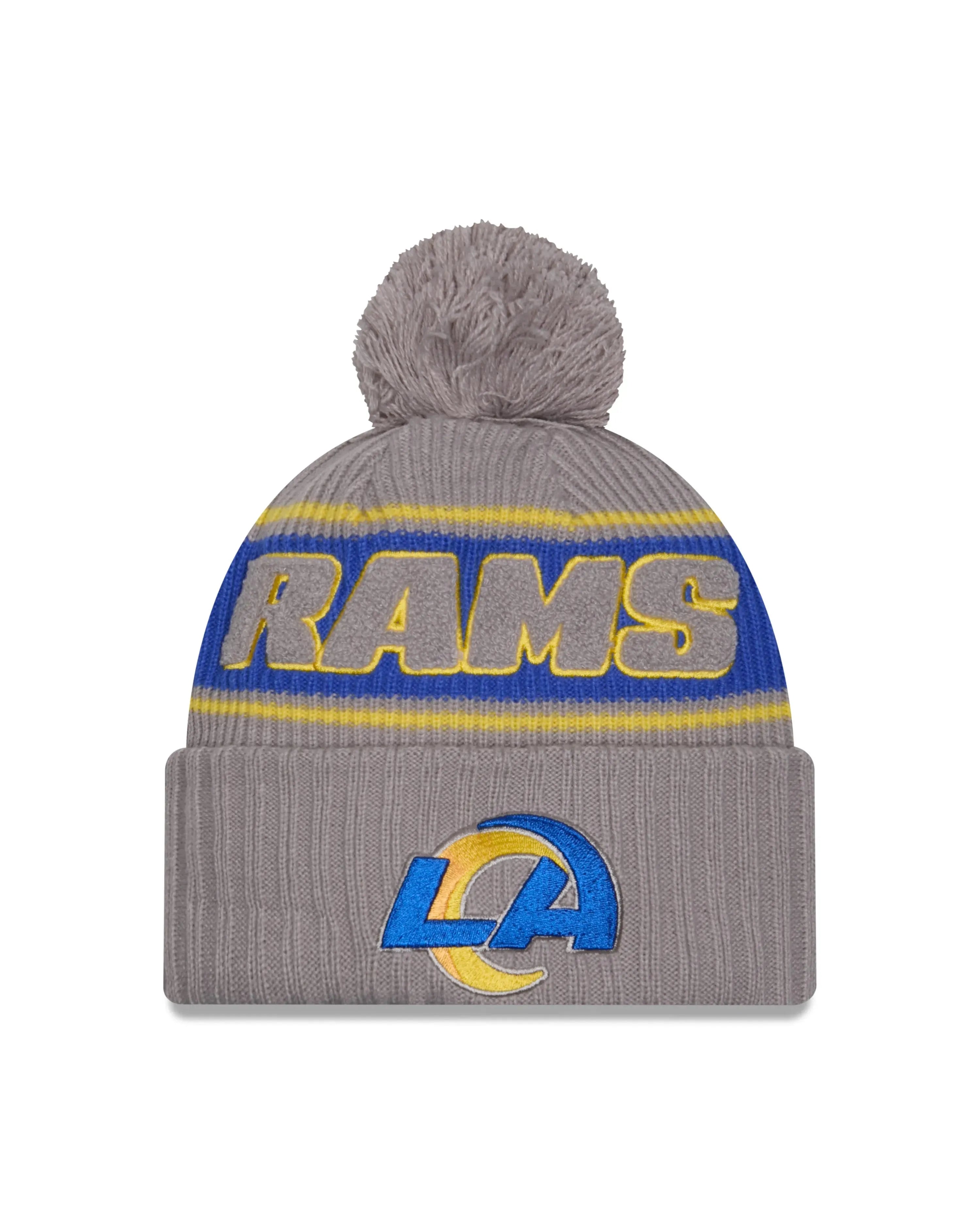 New Era Los Angeles Rams NFL Sideline Grey kötött sapka