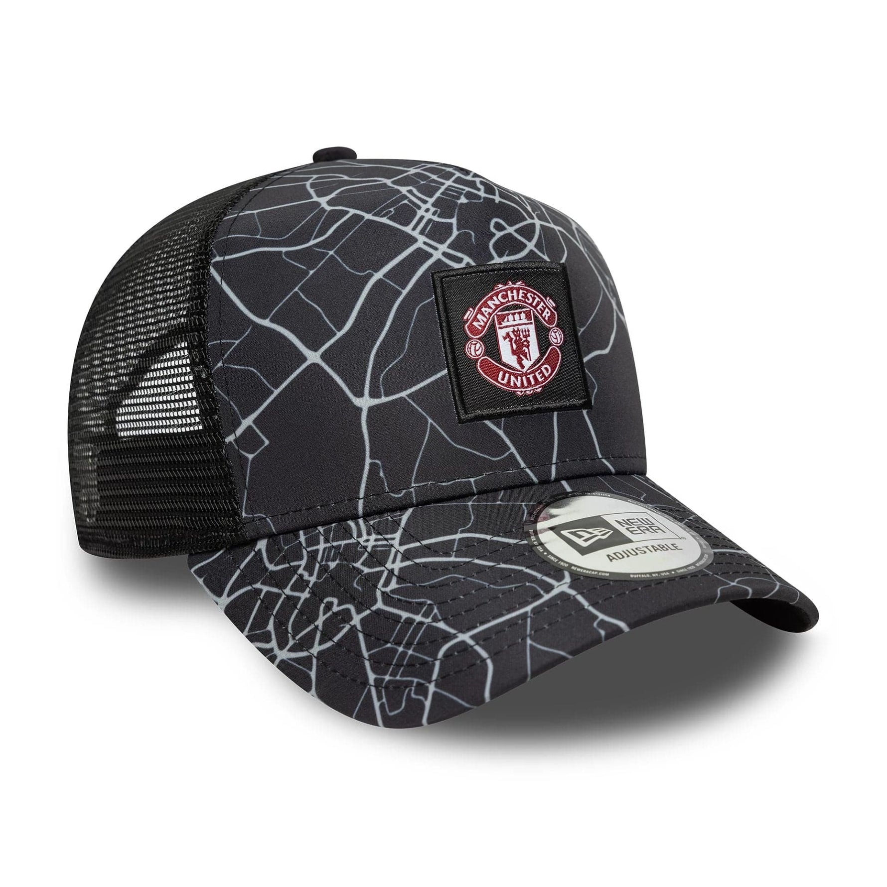 New Era Manchester United FC All Over Print Black 9FORTY E-Frame Trucker sapka - Sportmania.hu