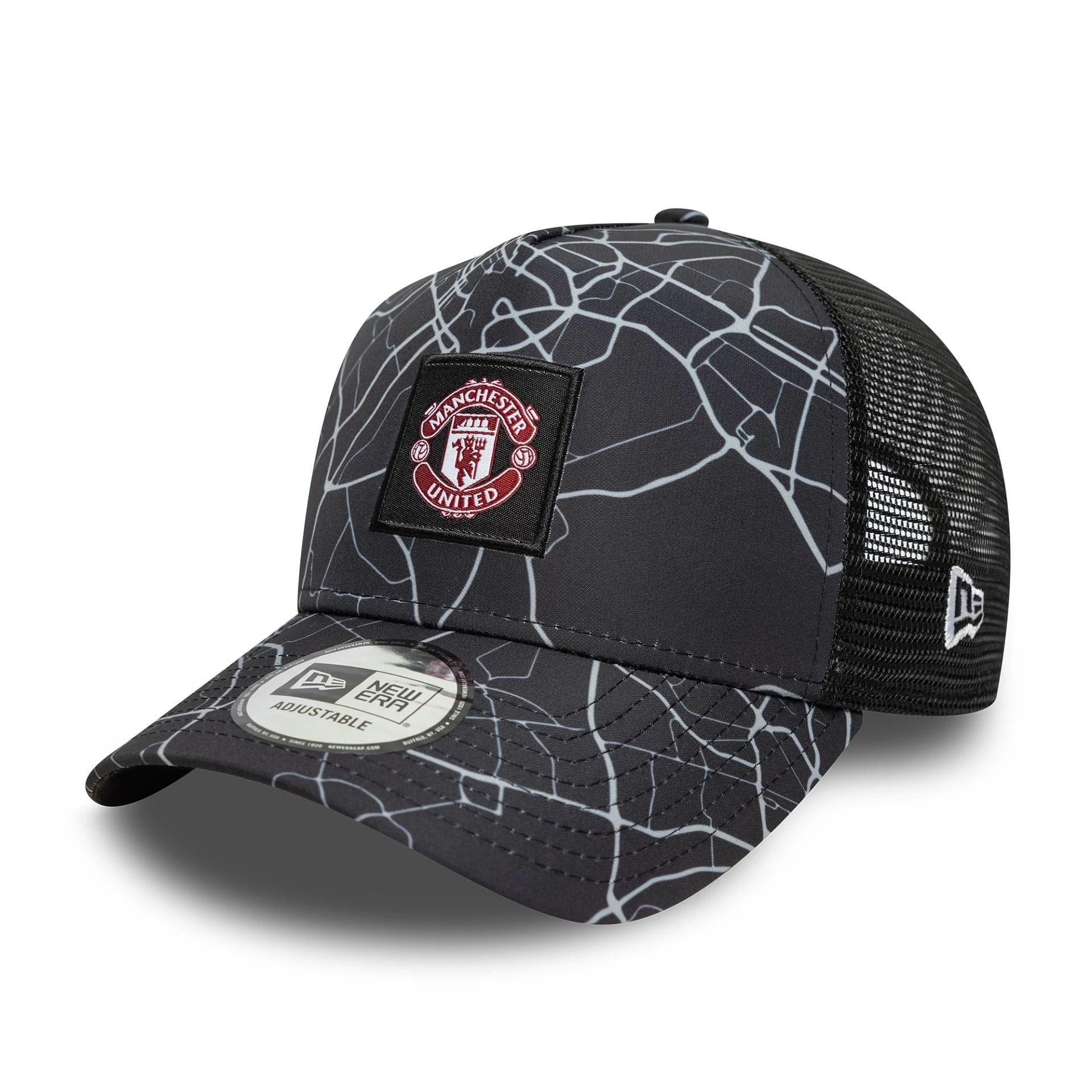 New Era Manchester United FC All Over Print Black 9FORTY E-Frame Trucker sapka - Sportmania.hu