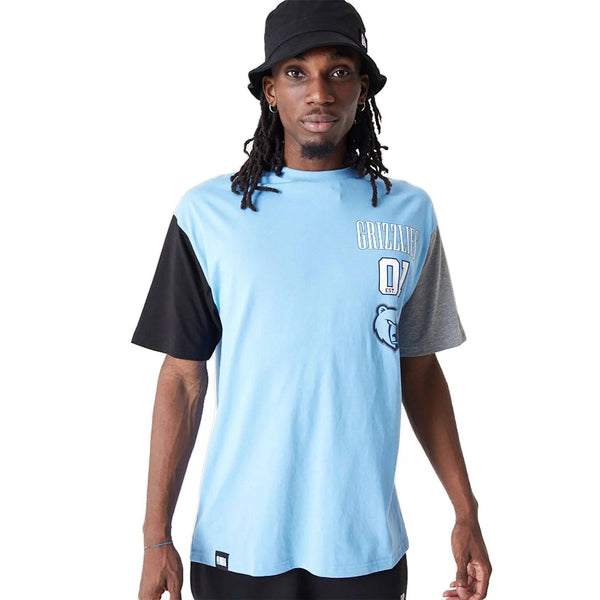 New Era Memphis Grizzlies NBA Cut Sew Pastel Blue Oversized Póló - Sportmania.hu