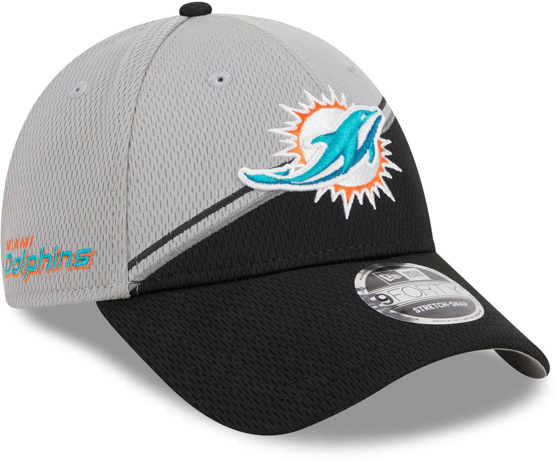 New Era Miami Dolphins NFL Sideline 2023 Grey 9FORTY Stretch Snap Baseball sapka - Sportmania.hu