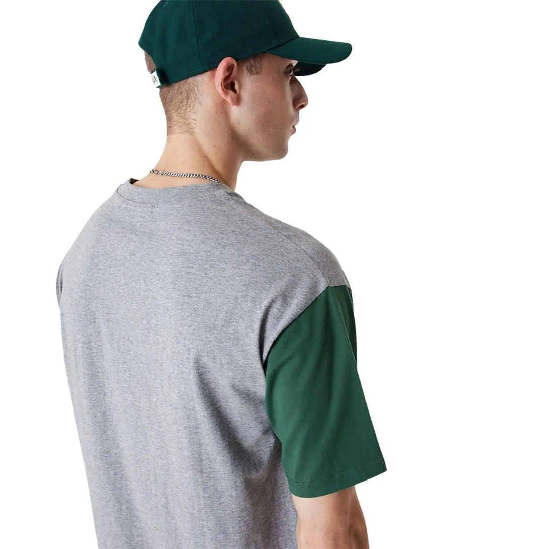 New Era Milwaukee Bucks NBA Cut Sew Grey Oversized Póló - Sportmania.hu