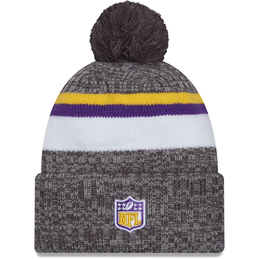 New Era Minnesota Vikings NFL Sideline 2023 Grey Bobble Knit kötött sapka - Sportmania.hu