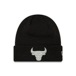 New Era NBA Chicago Bulls Metallic Black Cuff Knit Beanie - uniwersalny kötött sapka 60691272