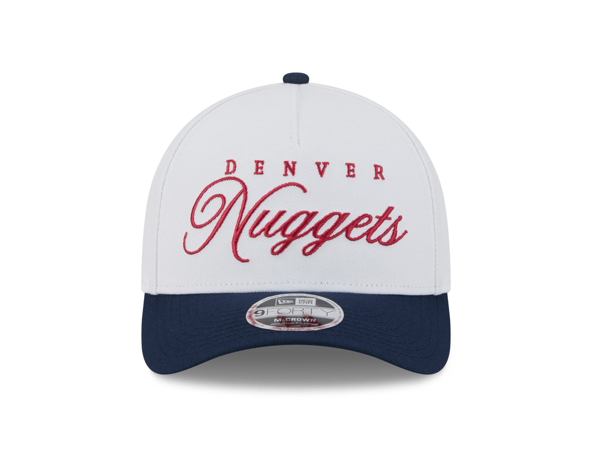 New Era NBA Denver Nuggets Draft 2025 9FORTY White baseball sapka