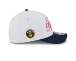 New Era NBA Denver Nuggets Draft 2025 9FORTY White baseball sapka