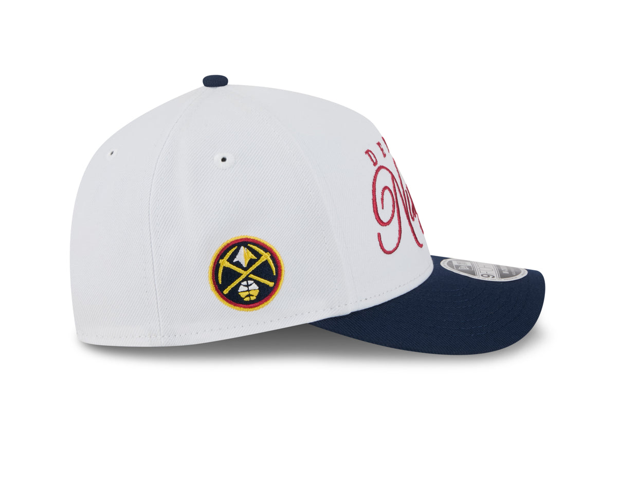 New Era NBA Denver Nuggets Draft 2025 9FORTY White baseball sapka
