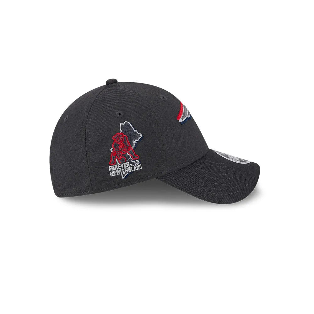 New Era New England Patriots NFL Draft 2024 Dark Grey 9FORTY Stretch-Snap Baseball sapka - Sportmania.hu