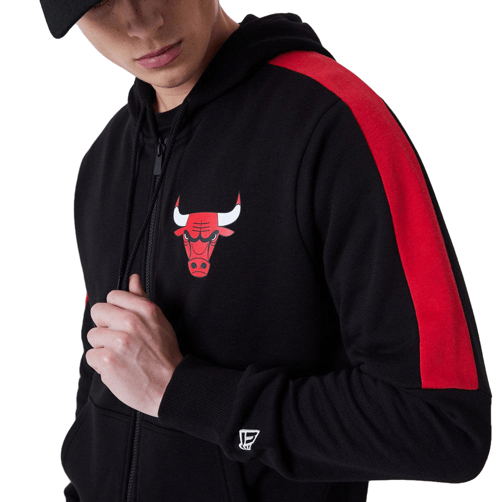 New Era Chicago Bulls NBA Full Zip Panel Detail Black kapucnis pulóver - Sportmania.hu