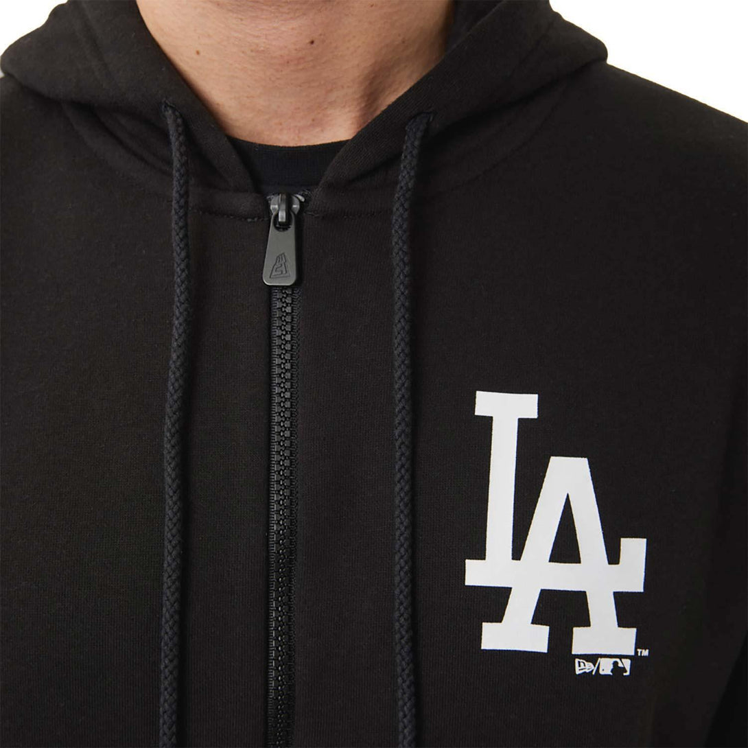 New Era LA Dodgers MLB League Essential Black cipzáras pulóver kapucnis pulóver - Sportmania.hu