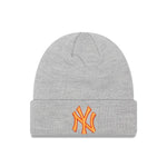 New Era New York Yankees Heather Grey szürke kötött sapka