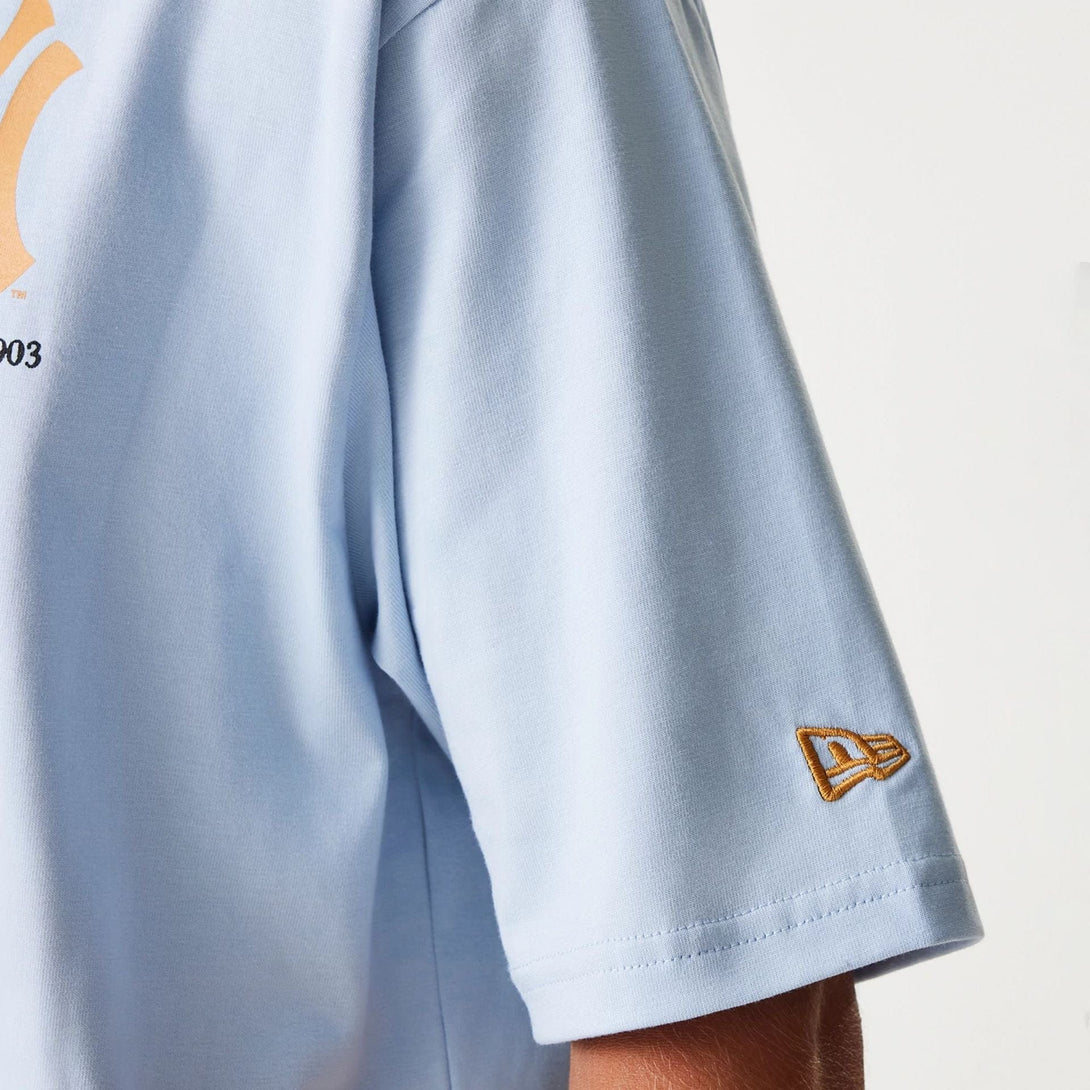 New Era New York Yankees MLB Baseball Graphic Pastel Blue Oversized póló - Sportmania.hu