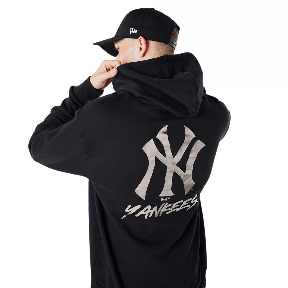 New Era New York Yankees MLB Metallic Black kapucnis Pulóver - Sportmania.hu