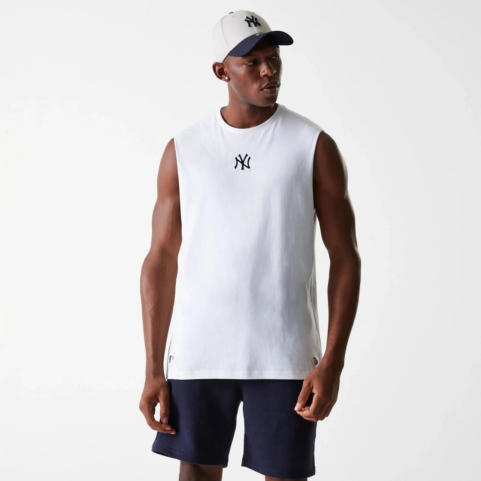 New Era New York Yankees MLB Midi White Sleeveless Póló unisex