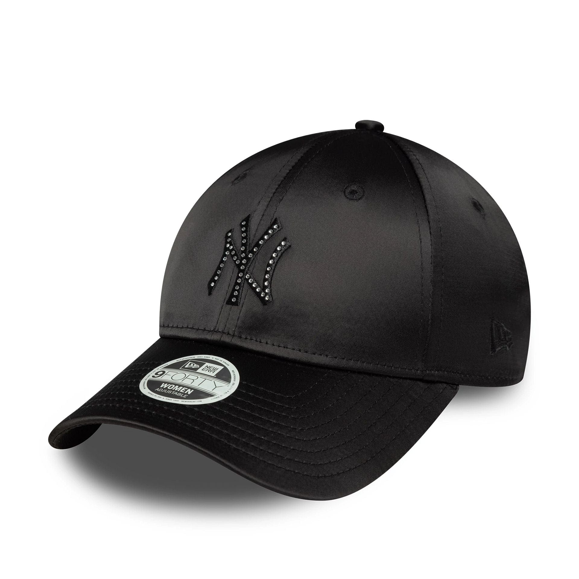 New Era New York Yankees MLB Satin Rhinestone Black 9FORTY szatén baseball sapka