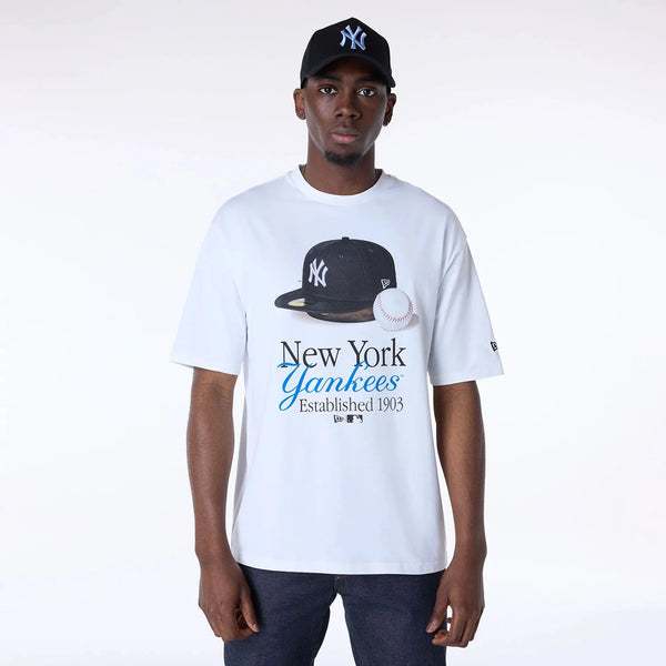 New Era New York Yankees MLB Script White Póló - Sportmania.hu