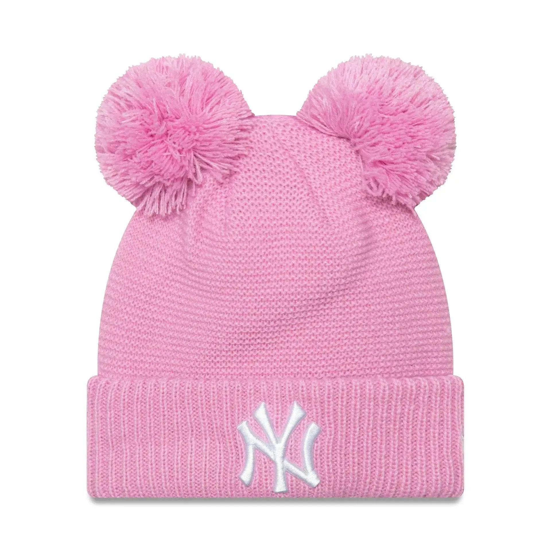 New Era New York Yankees Pastel Pink Double Bobble kötött sapka, gyerek