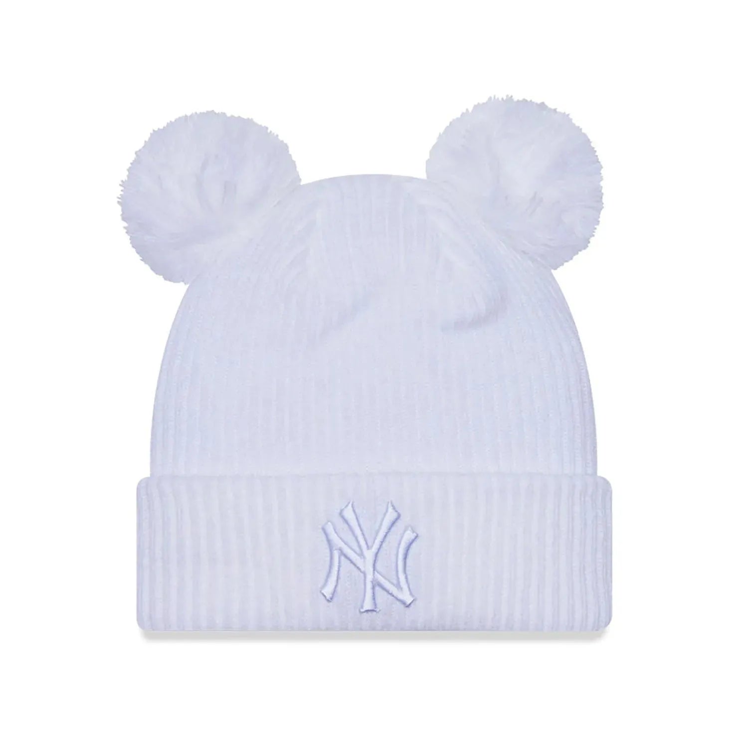 New Era New York Yankees White Rib Cuff, női kötött sapka
