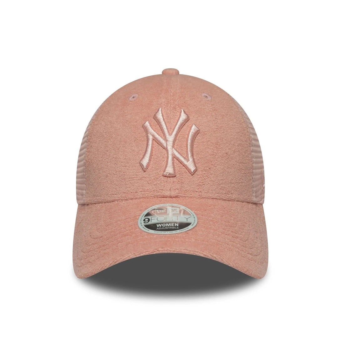 New Era New York Yankees Womens Fabric Pastel Pink 9FORTY Trucker sapka - Sportmania.hu