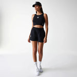 New Era New York Yankees Womens MLB Midi League Essential Black Crop Tank Top
