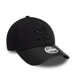 New Era New York Yankees Womens PU Visor Black 9FORTY baseball sapka
