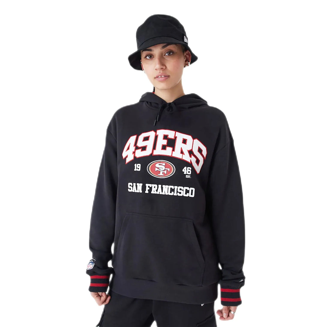 New Era San Francisco 49Ers NFL Black Oversized pullover kapucnis pulóver - Sportmania.hu