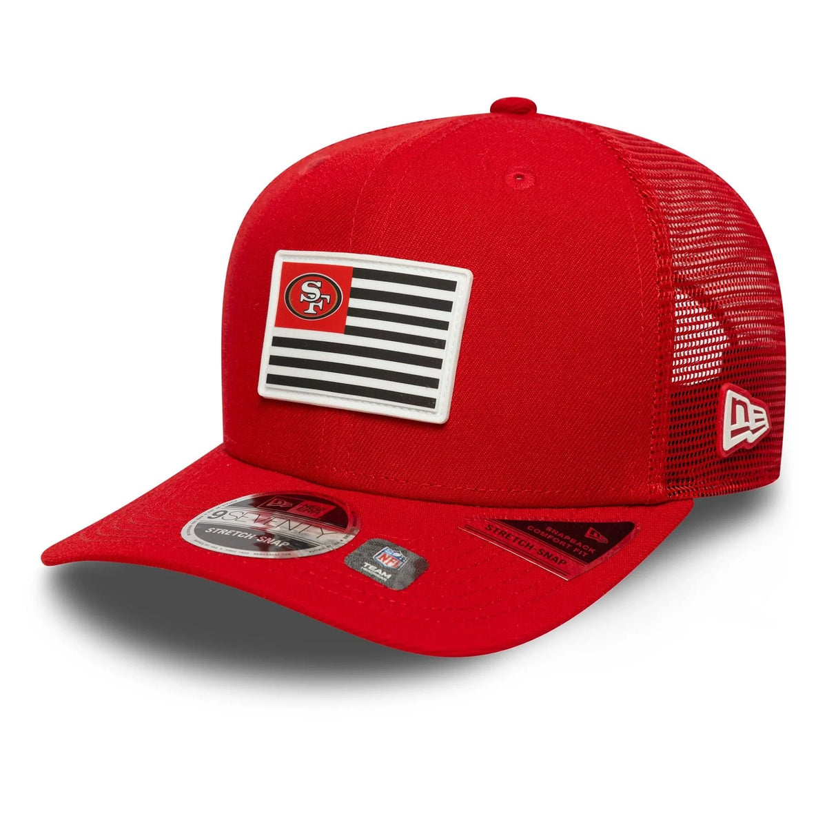 New Era San Francisco 49ers NFL Flag Blue 9SEVENTY Stretch Snap sapka