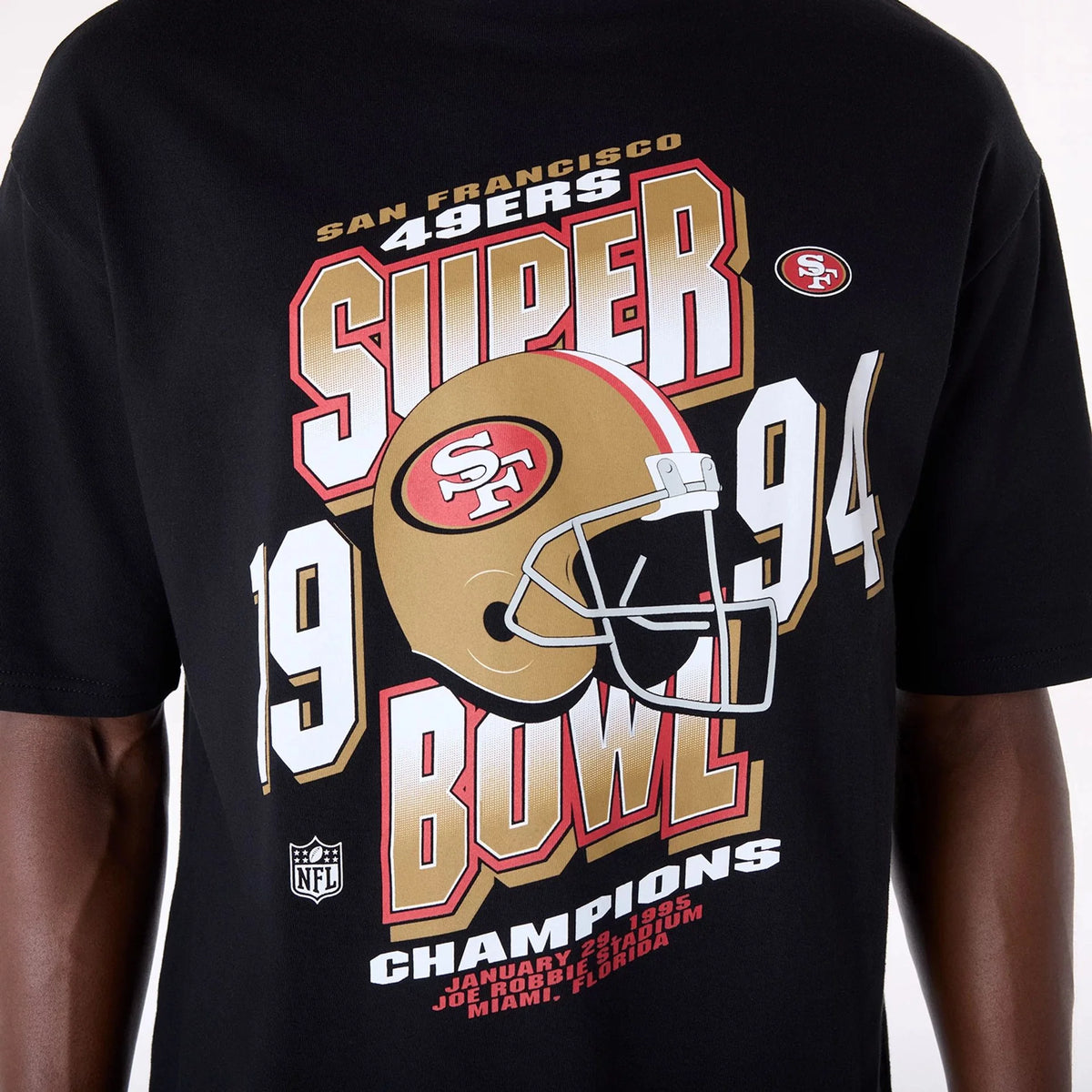 New Era San Francisco 49ers NFL Helmet Black póló