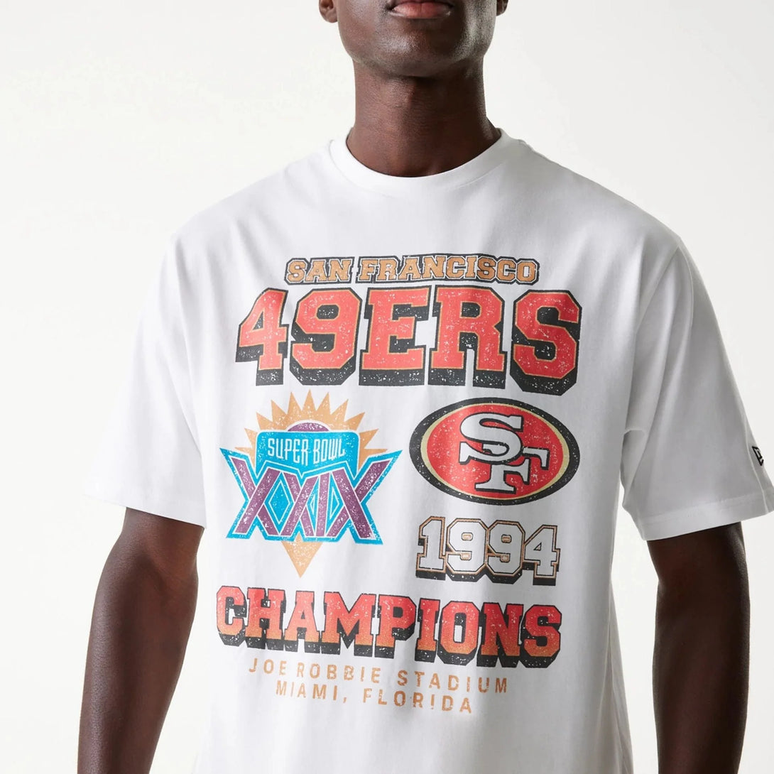 New Era San Francisco 49ers NFL Super Bowl White Oversized póló - Sportmania.hu
