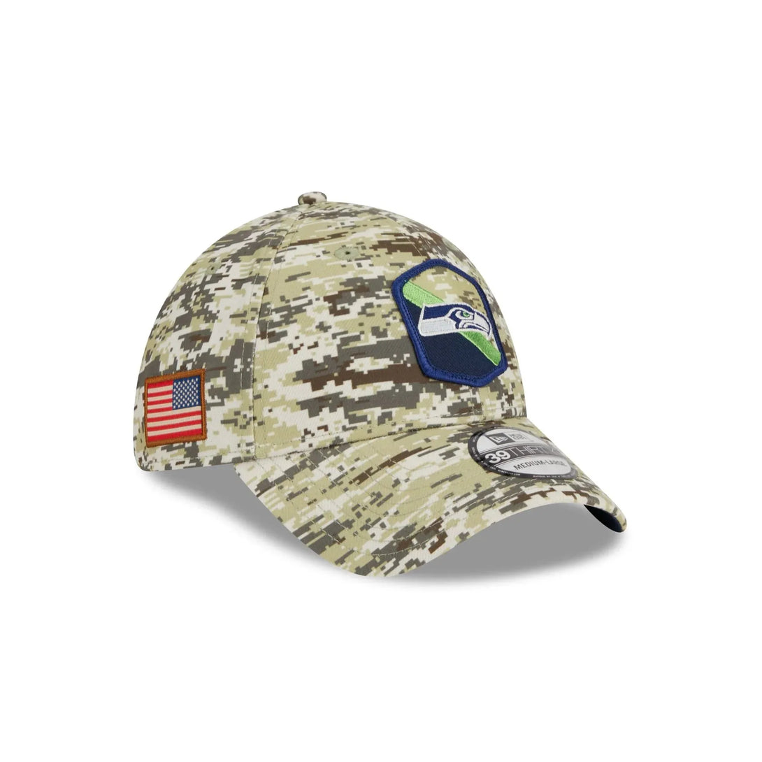 New Era Seattle Seahawks 2023 Salute To Service 39Thirty Flexfit sapka - Sportmania.hu