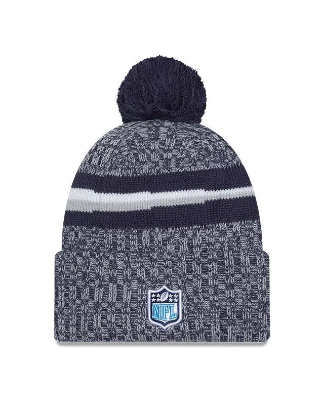 New Era Tennessee Titans NFL Sideline Navy Bobble kötött sapka