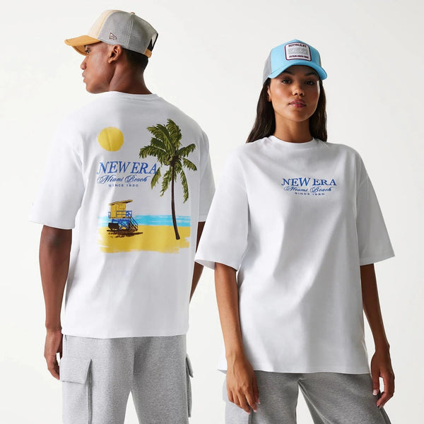 New Era Vacation Graphic White Oversized póló - Sportmania.hu