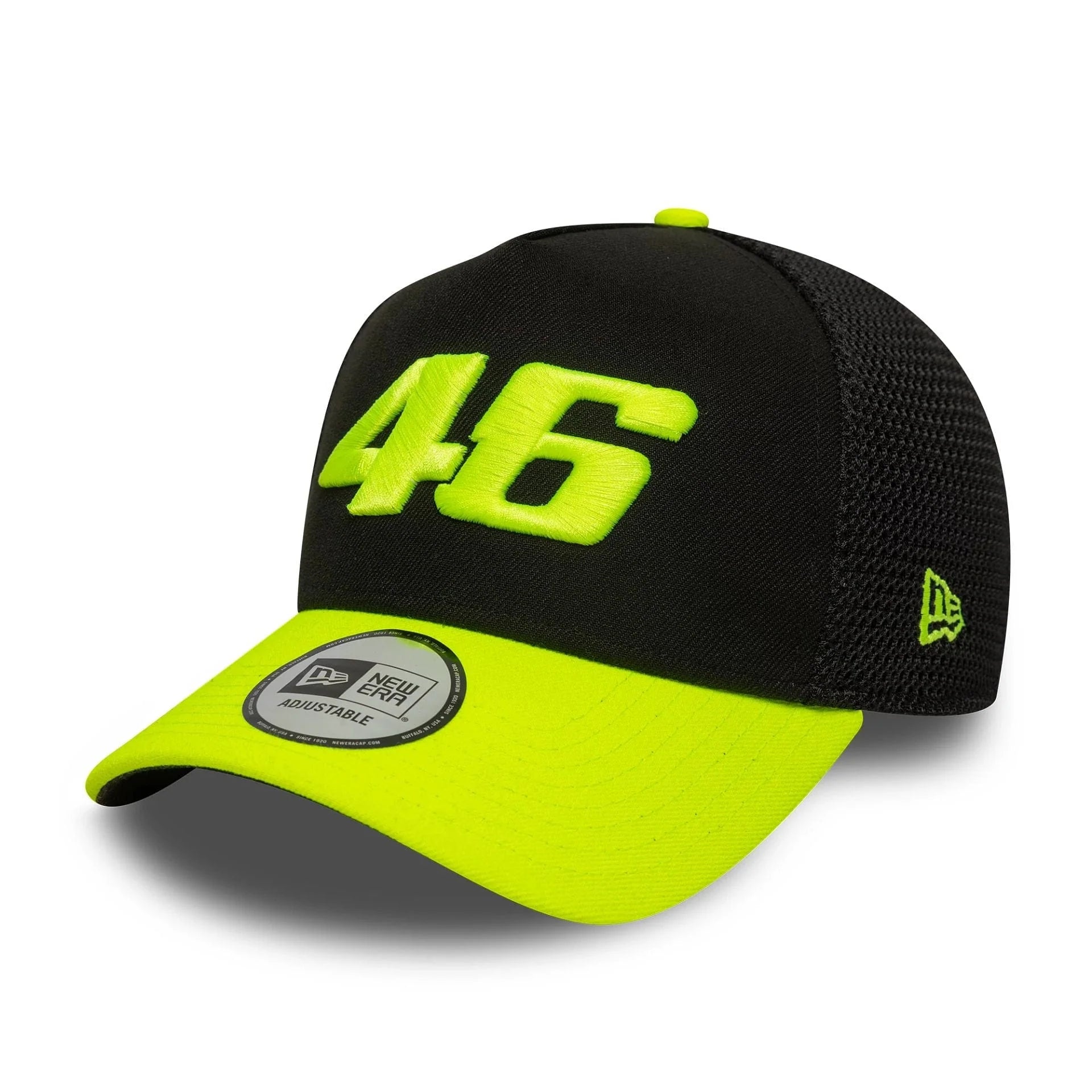 New Era VR46 Vale Black 9FORTY E-Frame Trucker sapka