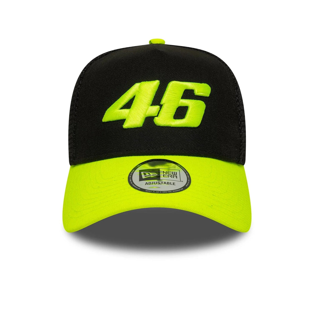 New Era VR46 Vale Black 9FORTY E-Frame Trucker sapka