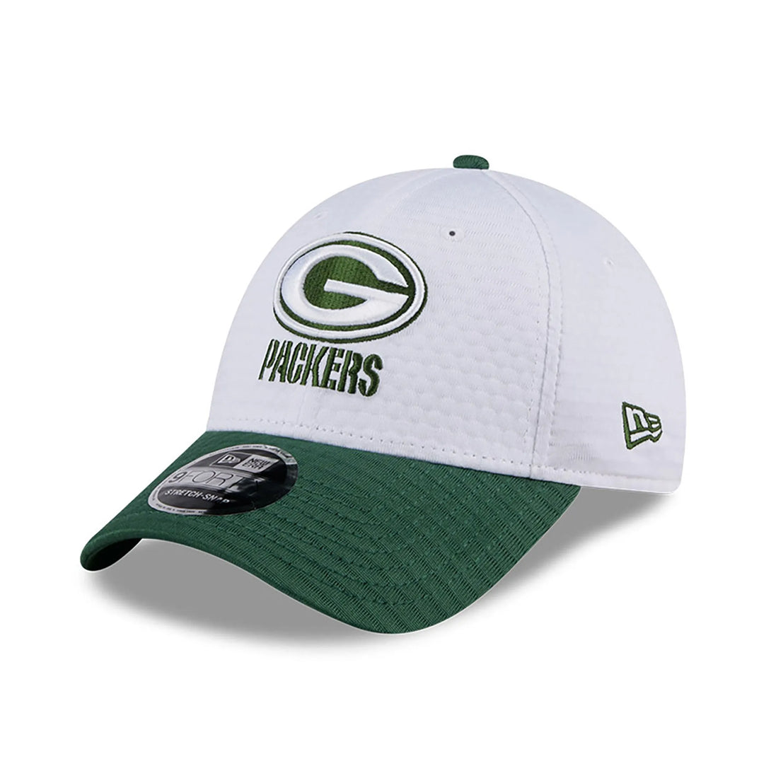 New Era Green Bay Packers Training 2024 White 9FORTY Stretch Snap sapka Baseball sapka - Sportmania.hu