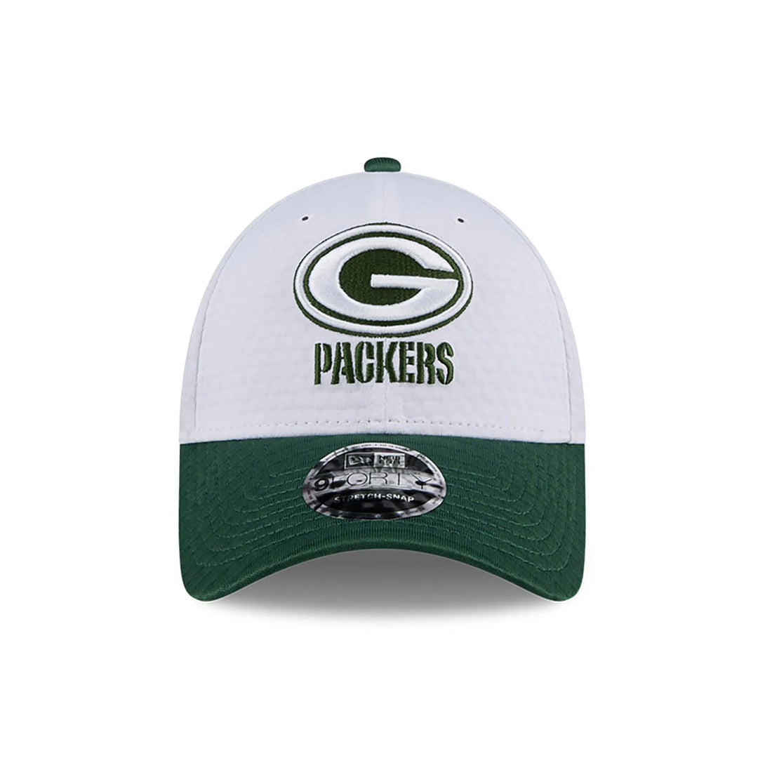 New Era Green Bay Packers Training 2024 White 9FORTY Stretch Snap sapka Baseball sapka - Sportmania.hu