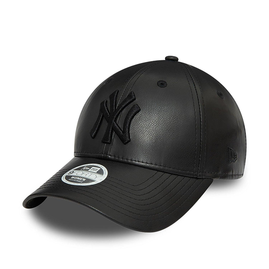 New Era New York Yankees Faux Leather Womens Black 9FORTY , női Baseball sapka - Sportmania.hu