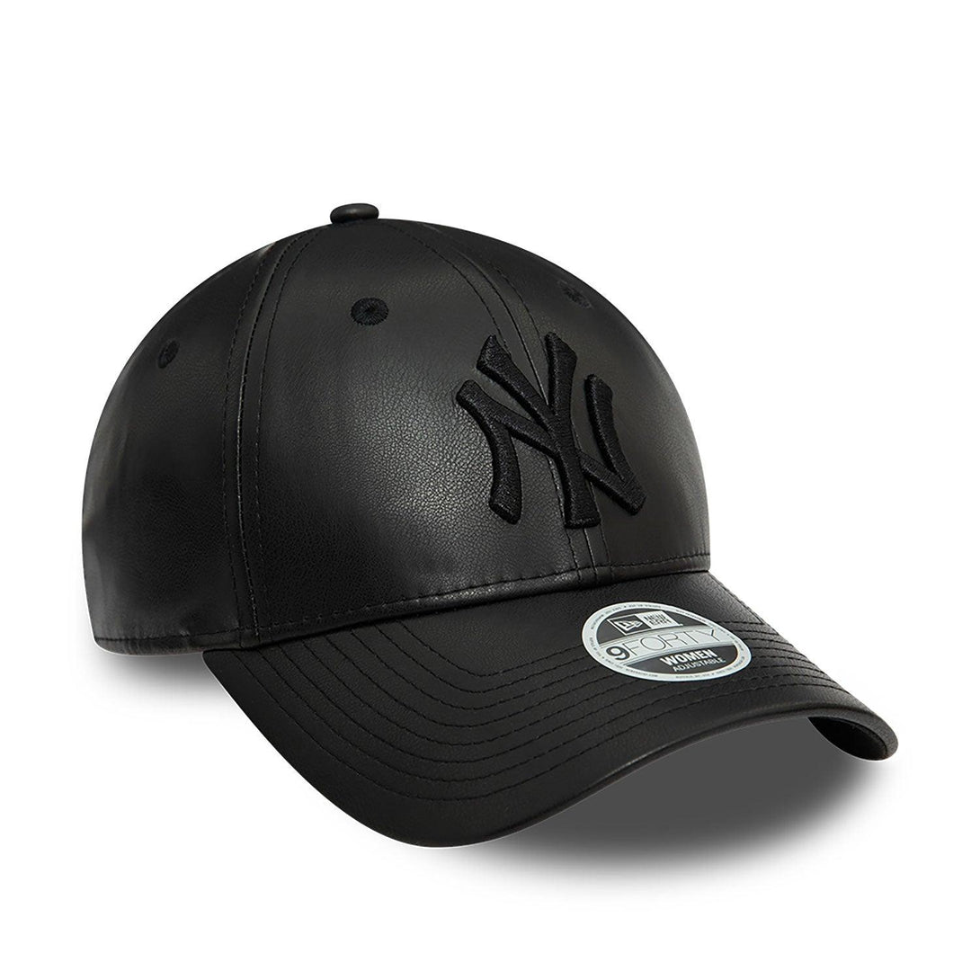 New Era New York Yankees Faux Leather Womens Black 9FORTY , női Baseball sapka - Sportmania.hu