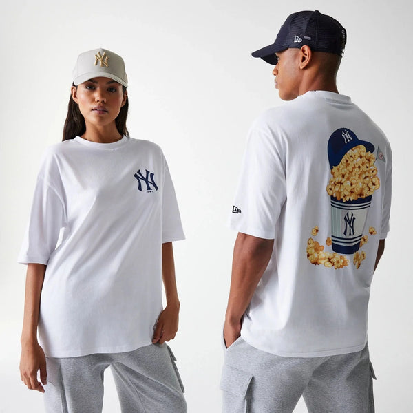 New York Yankees MLB Food Graphic White Oversized póló - Sportmania.hu