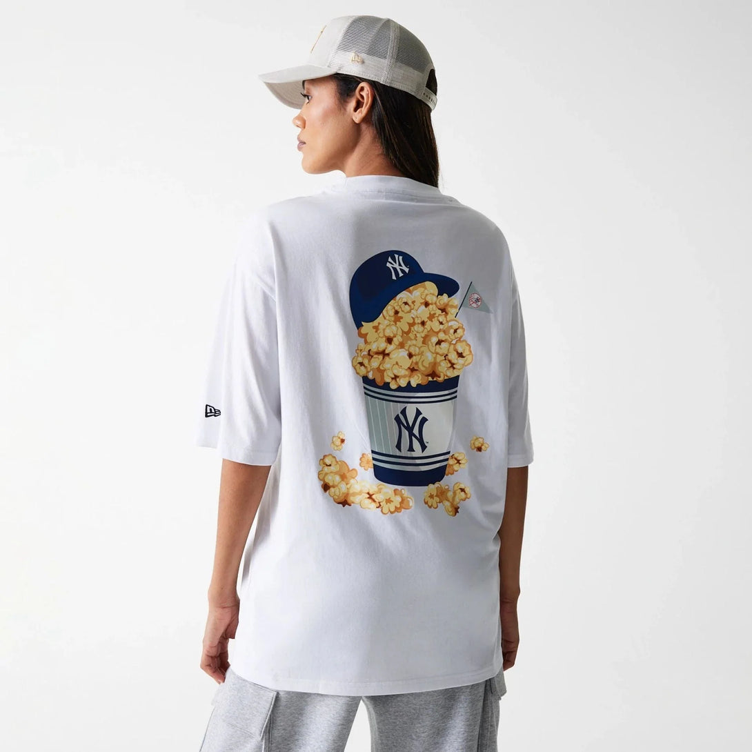 New York Yankees MLB Food Graphic White Oversized póló - Sportmania.hu