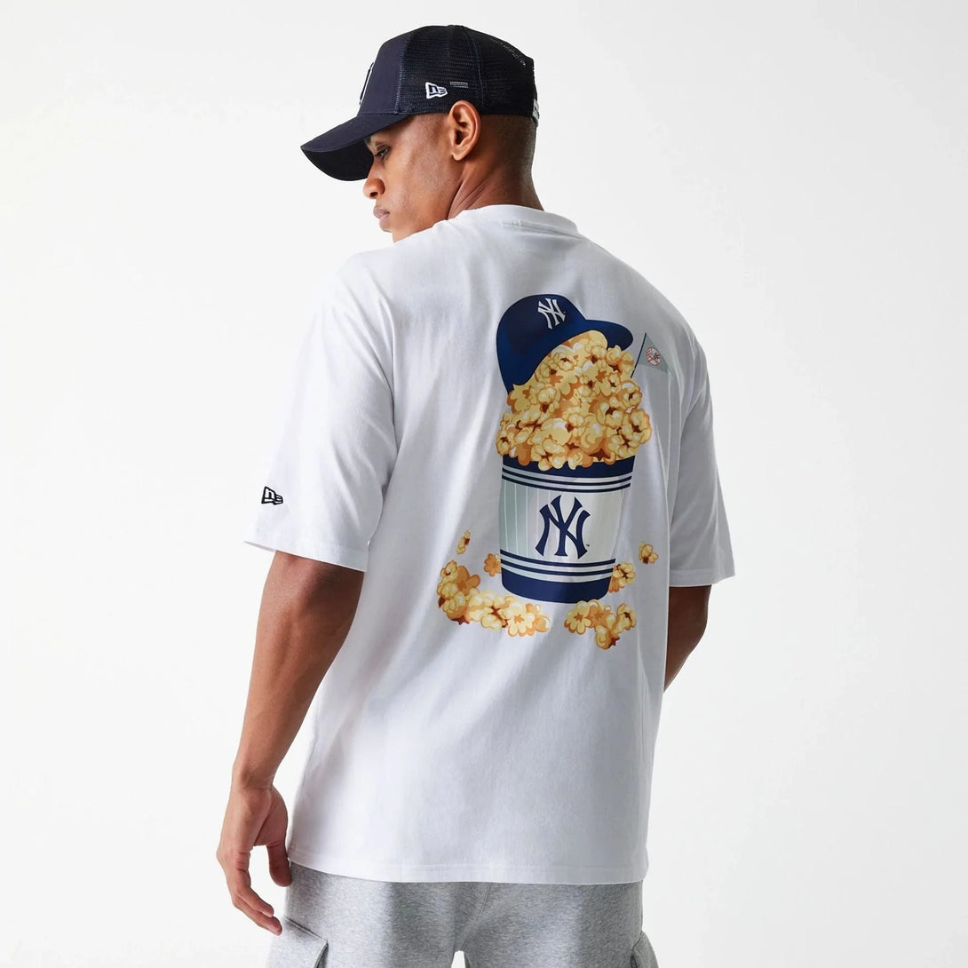 New York Yankees MLB Food Graphic White Oversized póló - Sportmania.hu