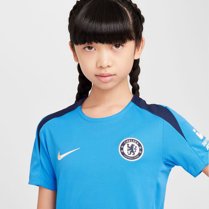 Nike Chelsea FC Strike SS Top Jr FN9856-436 Futball mez, gyerek - Sportmania.hu