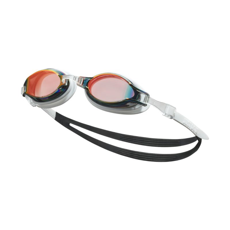 Nike Chrome Mirrored Swimming Goggles, White-Black, OS fekete edzőfelszerelés NESSD125-115OS