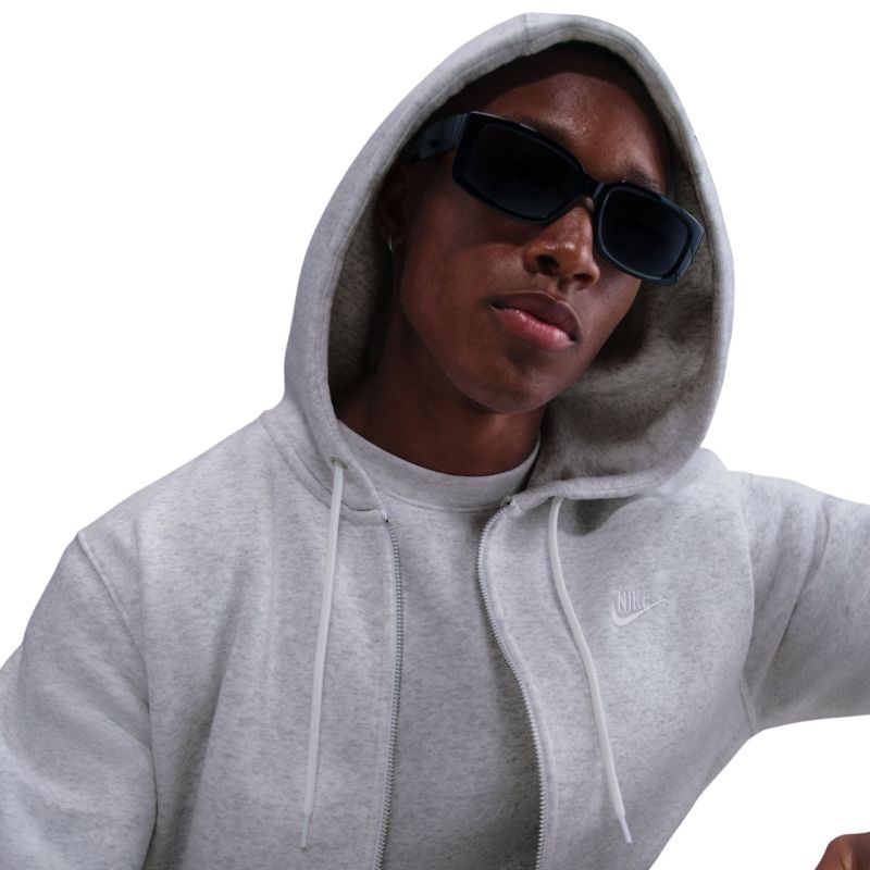 Nike Club BB FZ Hoodie Men's fehér férfi kapucnis pulóver