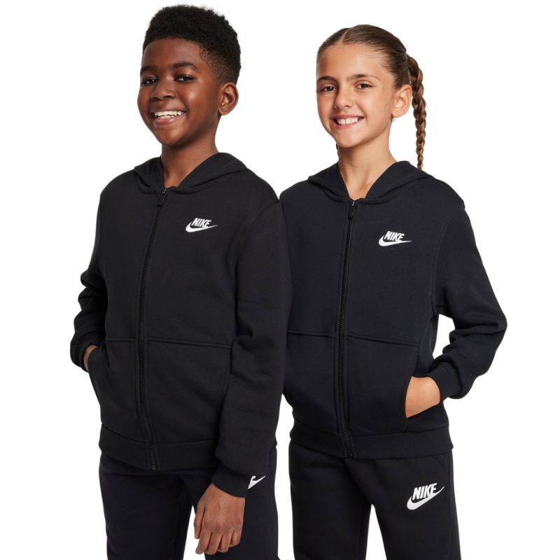 Nike Club Fleece Kids' Sweatshirt fekete gyerek pulóver FD3017010