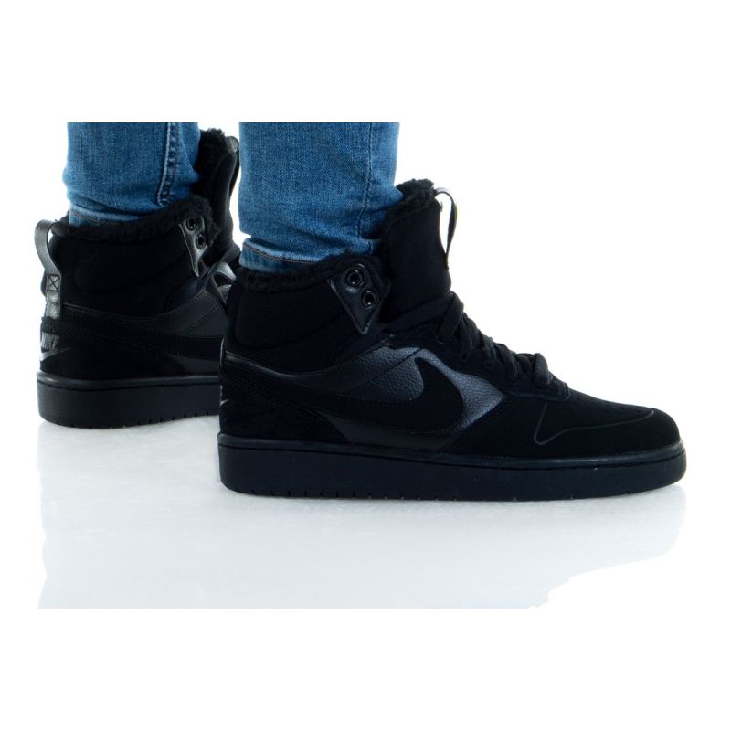 Nike Court Borogh Mid 2 Boot BG Jr fekete gyerek utcai cipő CQ4023-001